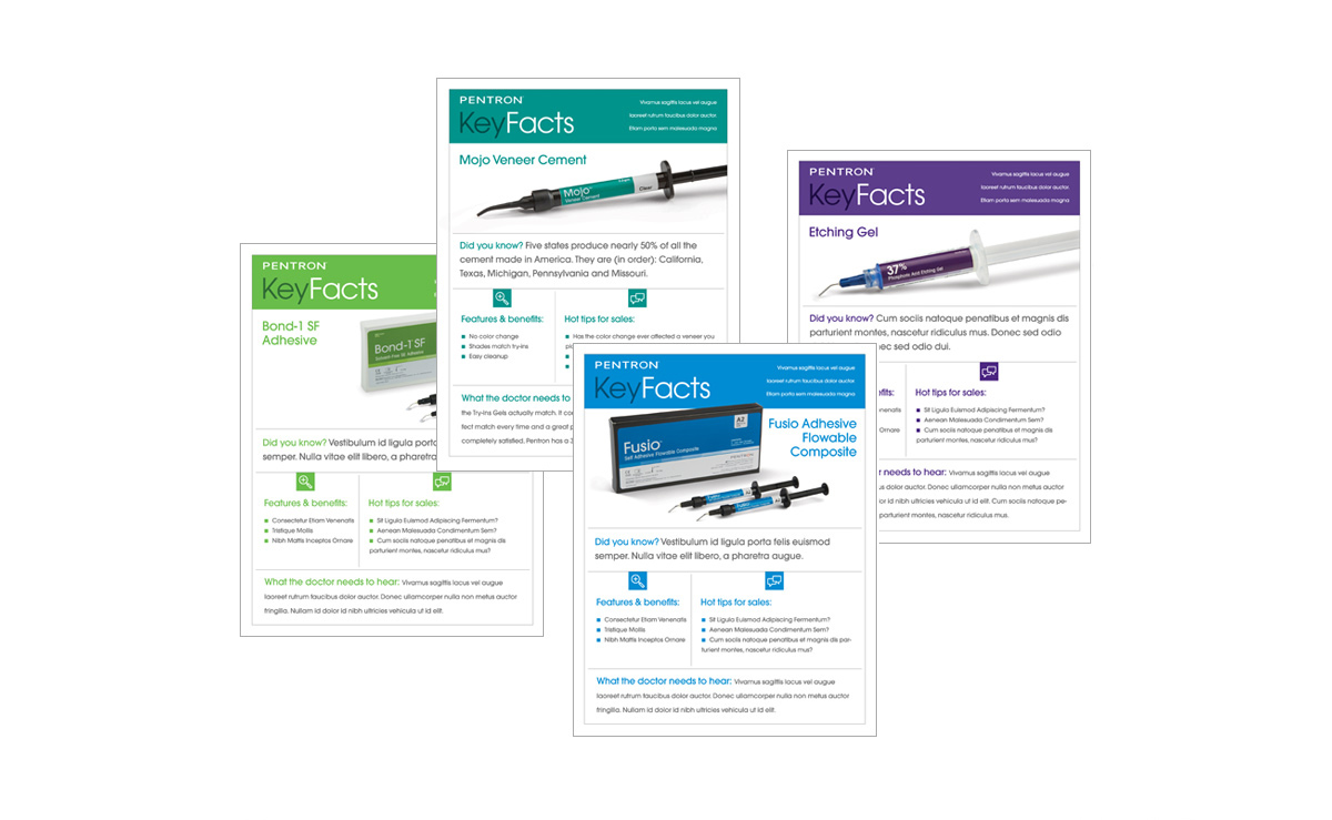 Pentron Sales Sheets